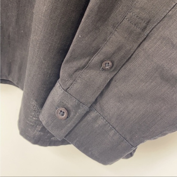 Lauren Ralph Lauren Linen Long Sleeve Button Down Top - Picture 4 of 7